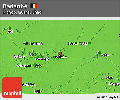 Political Panoramic Map of Badanbé