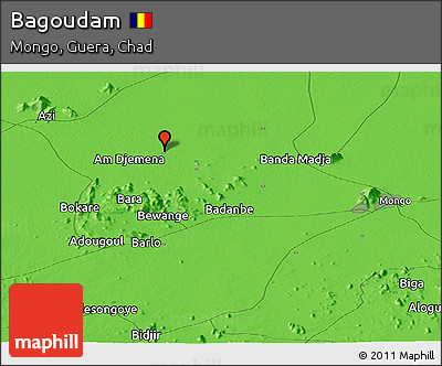 Political Panoramic Map of Bagoudam