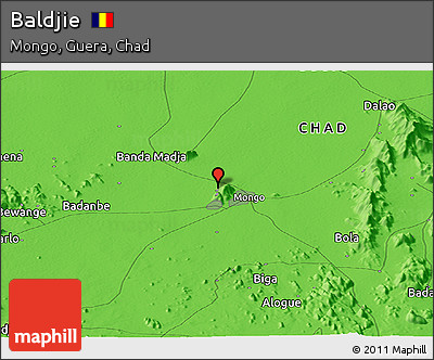 Political Panoramic Map of Baldjie