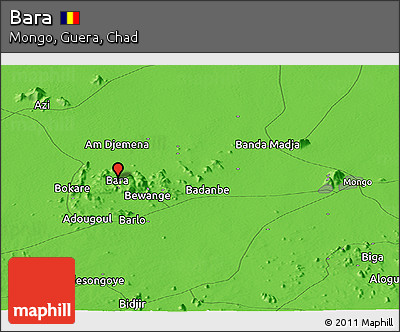 Political Panoramic Map of Bara