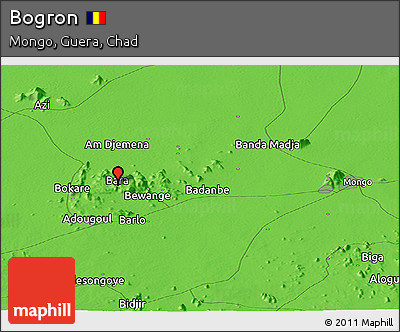 Political Panoramic Map of Bogron