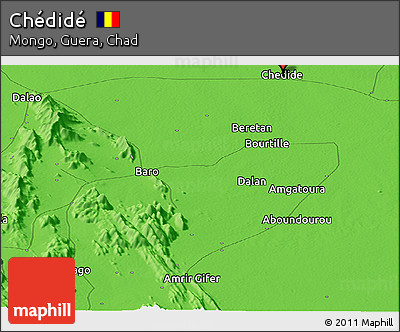 Political Panoramic Map of Chédidé
