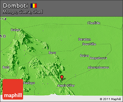 Political Panoramic Map of Domboti