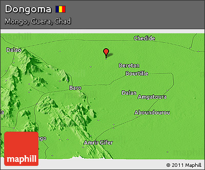 Political Panoramic Map of Dongoma