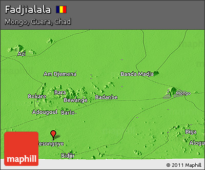 Political Panoramic Map of Fadjialala