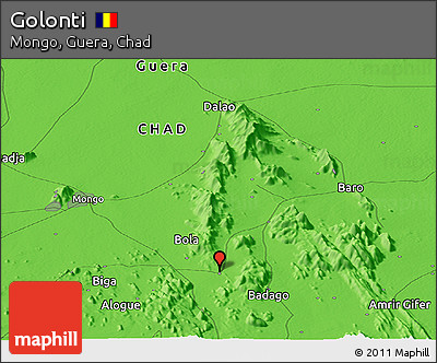 Political Panoramic Map of Golonti