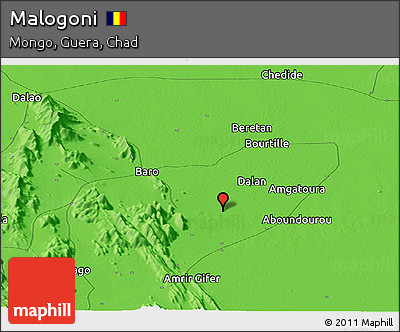 Political Panoramic Map of Malogoni