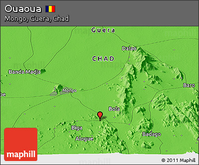 Political Panoramic Map of Ouaoua