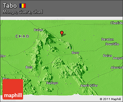 Political Panoramic Map of Tabo