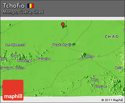 Political Panoramic Map of Tchofio