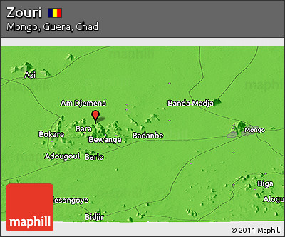 Political Panoramic Map of Zouri