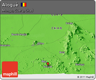 Political Panoramic Map of Alogué