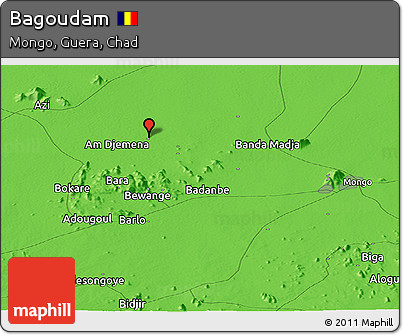 Political Panoramic Map of Bagoudam