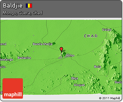 Political Panoramic Map of Baldjie