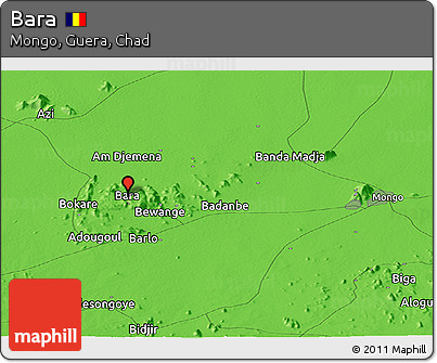 Political Panoramic Map of Bara