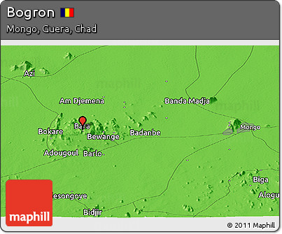 Political Panoramic Map of Bogron