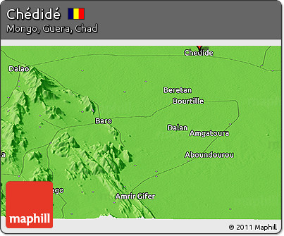 Political Panoramic Map of Chédidé