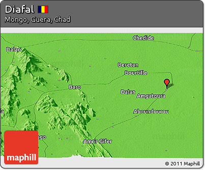 Political Panoramic Map of Diafal