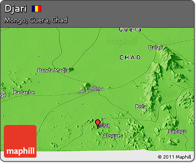 Political Panoramic Map of Djari