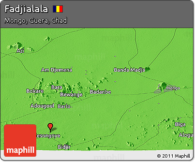 Political Panoramic Map of Fadjialala