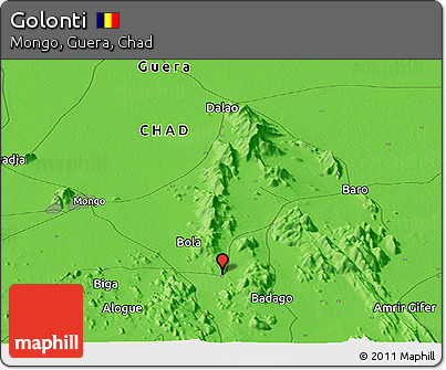 Political Panoramic Map of Golonti