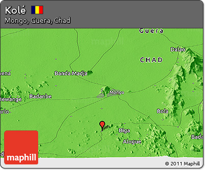 Political Panoramic Map of Kolé