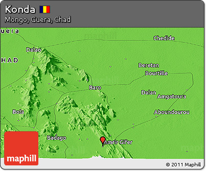 Political Panoramic Map of Konda