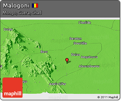 Political Panoramic Map of Malogoni