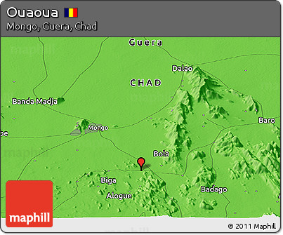 Political Panoramic Map of Ouaoua