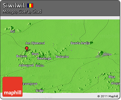 Political Panoramic Map of Siwilwil