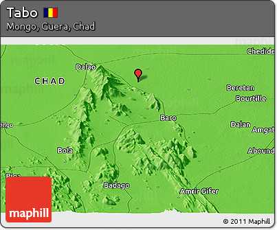 Political Panoramic Map of Tabo
