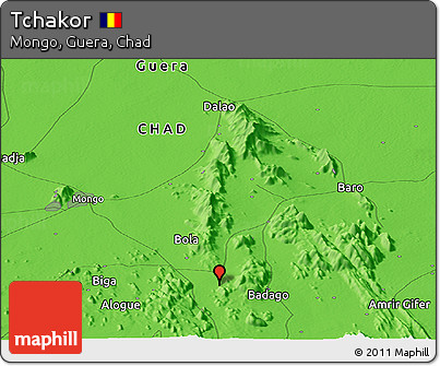 Political Panoramic Map of Tchakor