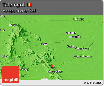 Political Panoramic Map of Tchongol