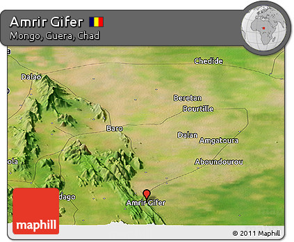 Satellite Panoramic Map of Amrir Gifer