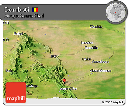 Satellite Panoramic Map of Domboti