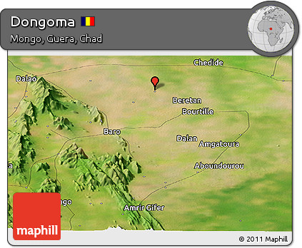 Satellite Panoramic Map of Dongoma