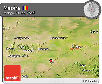 Satellite Panoramic Map of Mazéra