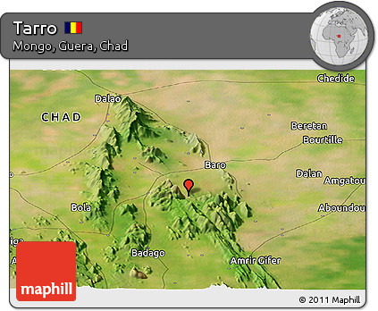 Satellite Panoramic Map of Tarro