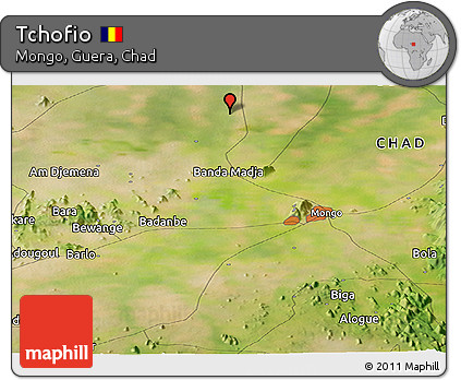 Satellite Panoramic Map of Tchofio
