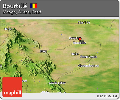 Satellite Panoramic Map of Bourtillé