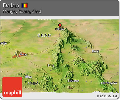 Satellite Panoramic Map of Dalao