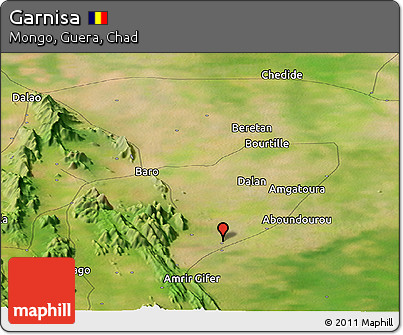 Satellite Panoramic Map of Garnisa