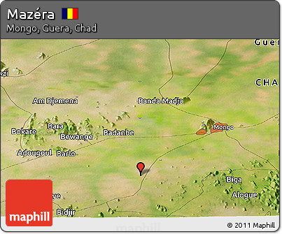 Satellite Panoramic Map of Mazéra