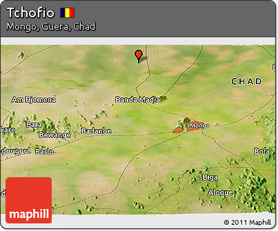Satellite Panoramic Map of Tchofio