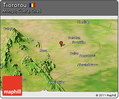 Satellite Panoramic Map of Tiororou