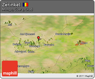Satellite Panoramic Map of Zérinkel