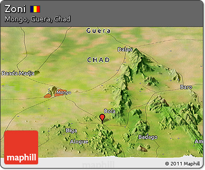 Satellite Panoramic Map of Zoni