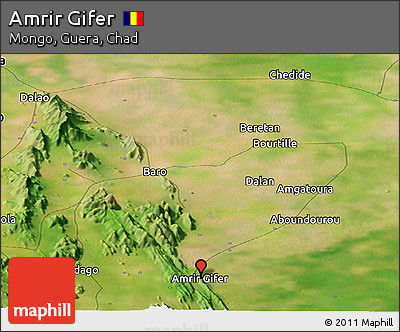 Satellite Panoramic Map of Amrir Gifer
