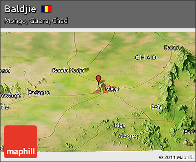 Satellite Panoramic Map of Baldjie
