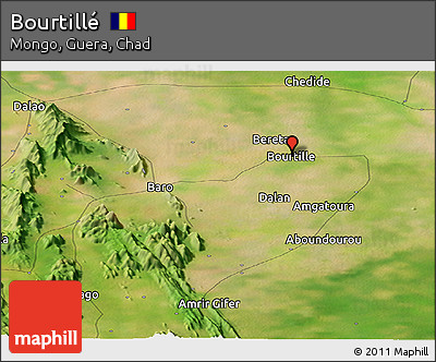 Satellite Panoramic Map of Bourtillé